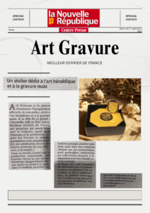 Partenaire de l 'inauguration de l atelier Art Gravure - Nouvelle république